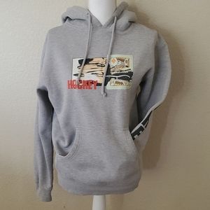 Hockey brand gray hoodie